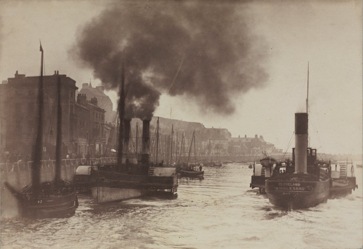 Uden titel Havnescene, ca. 1880. af Frank Meadow Sutcliffe