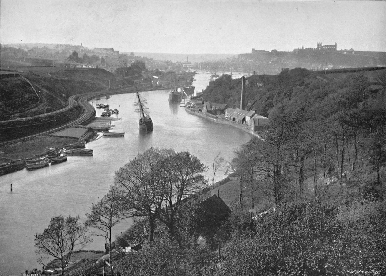 Whitby, fra Larpool, c1896 af Frank Meadow Sutcliffe