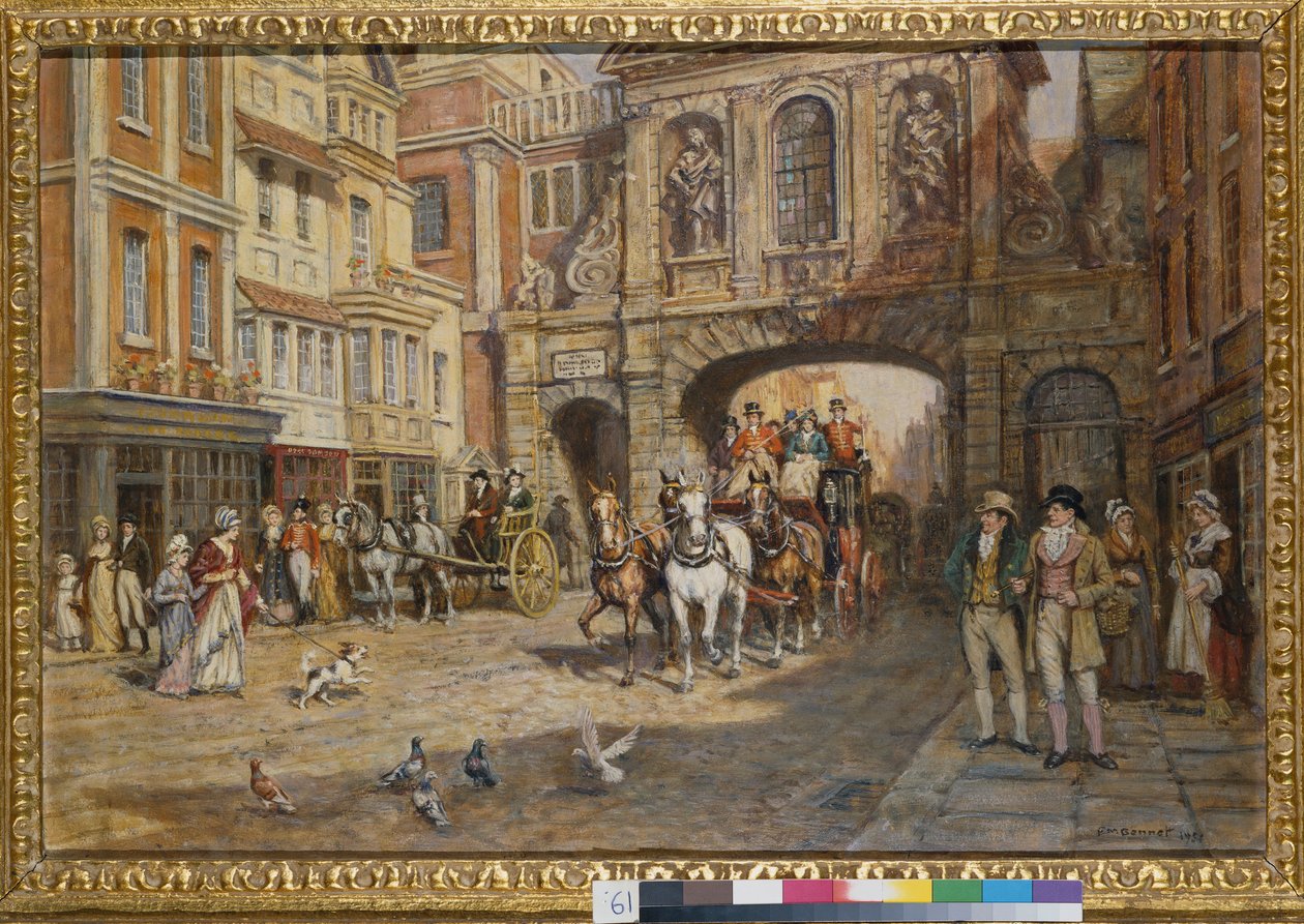 Royal Mail passerer Temple Bar af Frank Moss Bennett