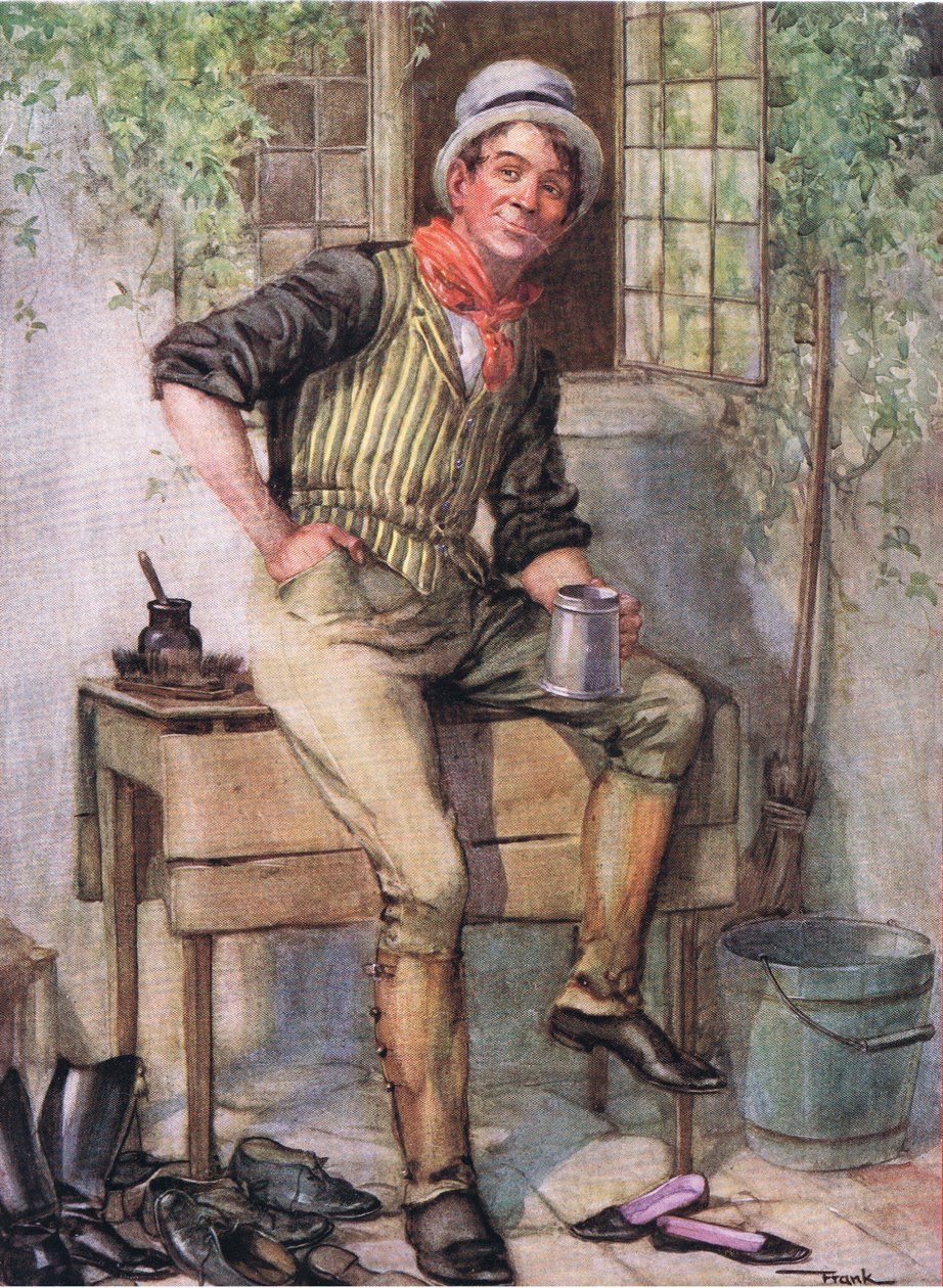 Sam Weller (Pickwick Papers) (farvelitografi) af Frank Reynolds
