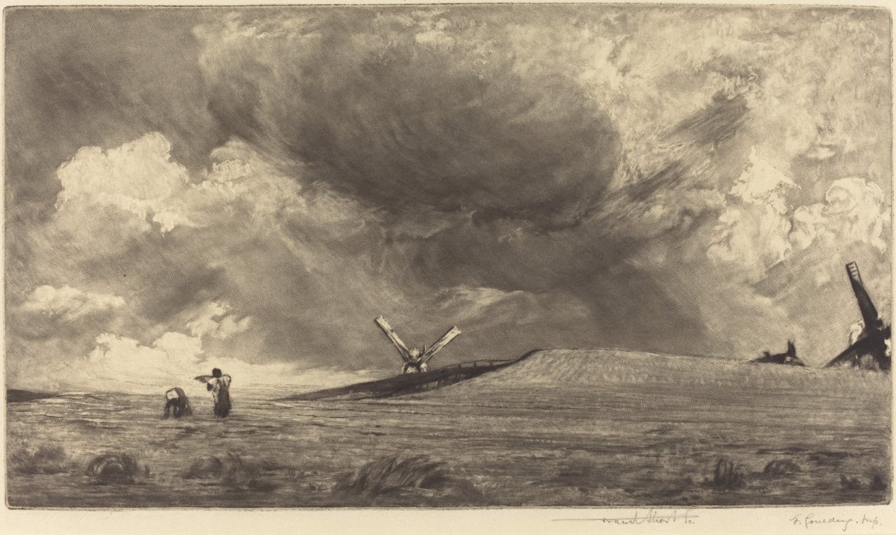 A Sussex Down, 1898. af Frank Short