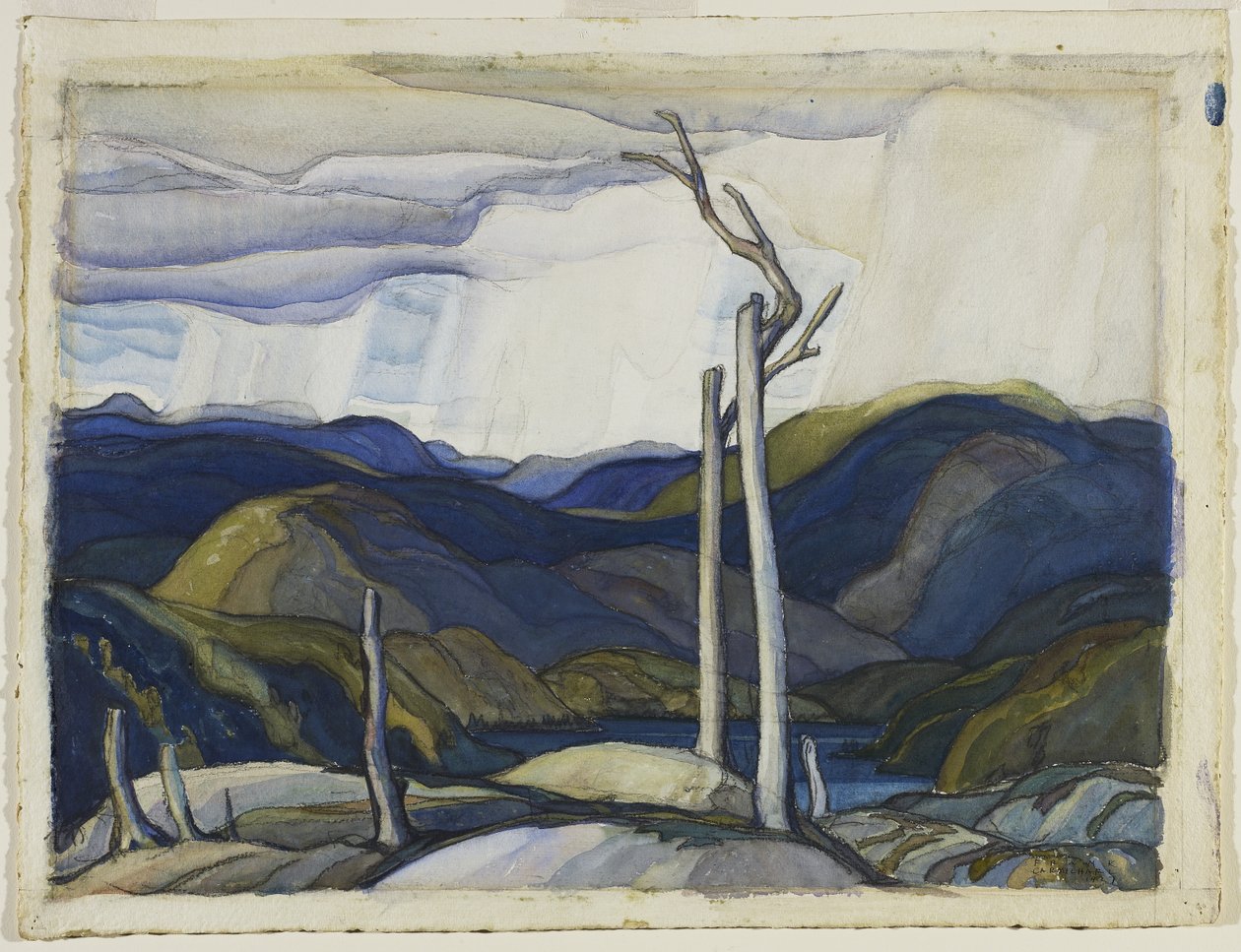 Sne skyer af Franklin Carmichael