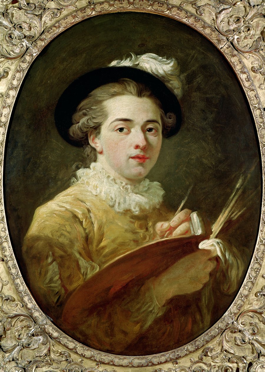Selvportræt med palet af François André Vincent