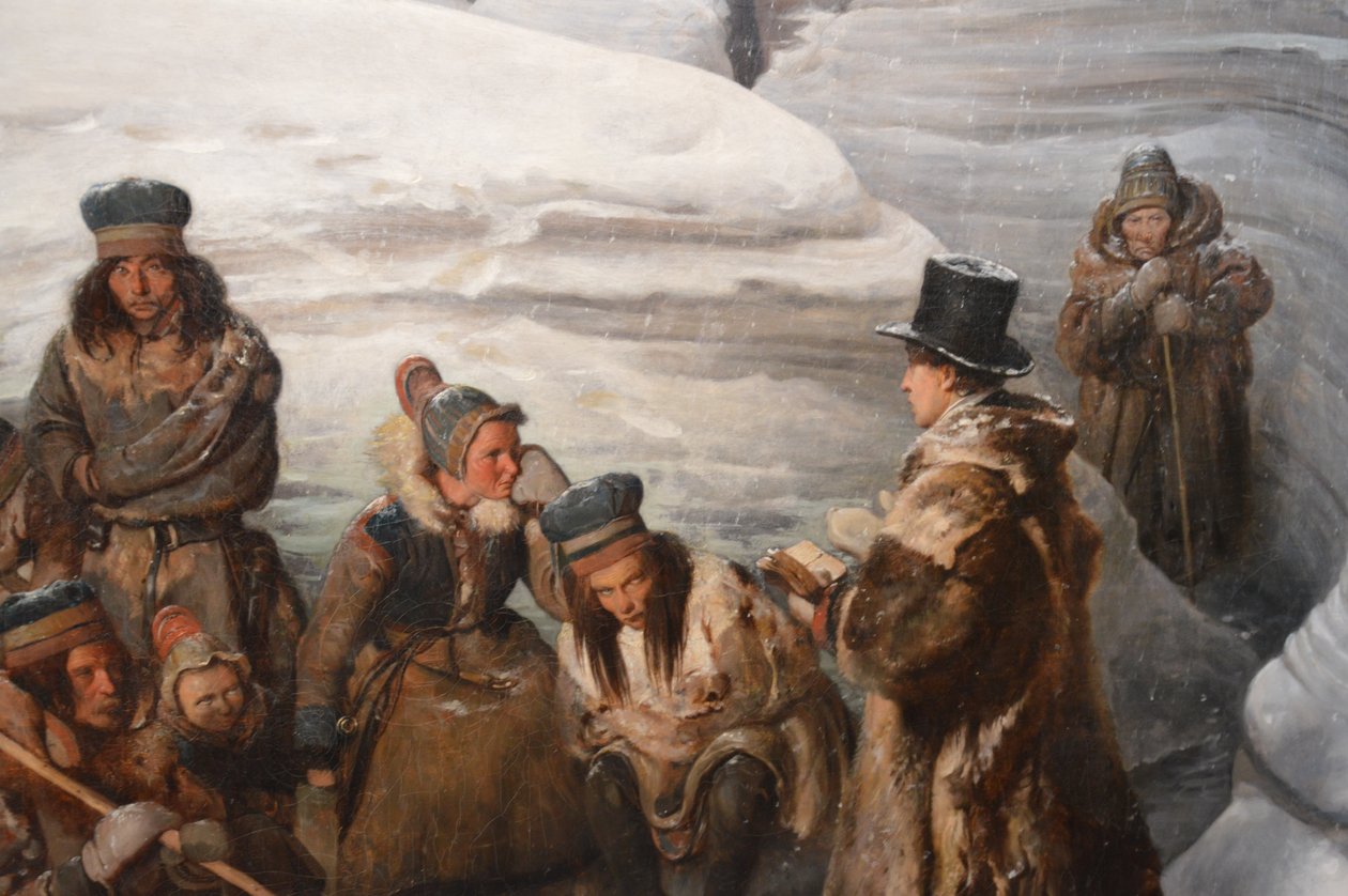 Læstadius prædiker for samerne af François Auguste Biard