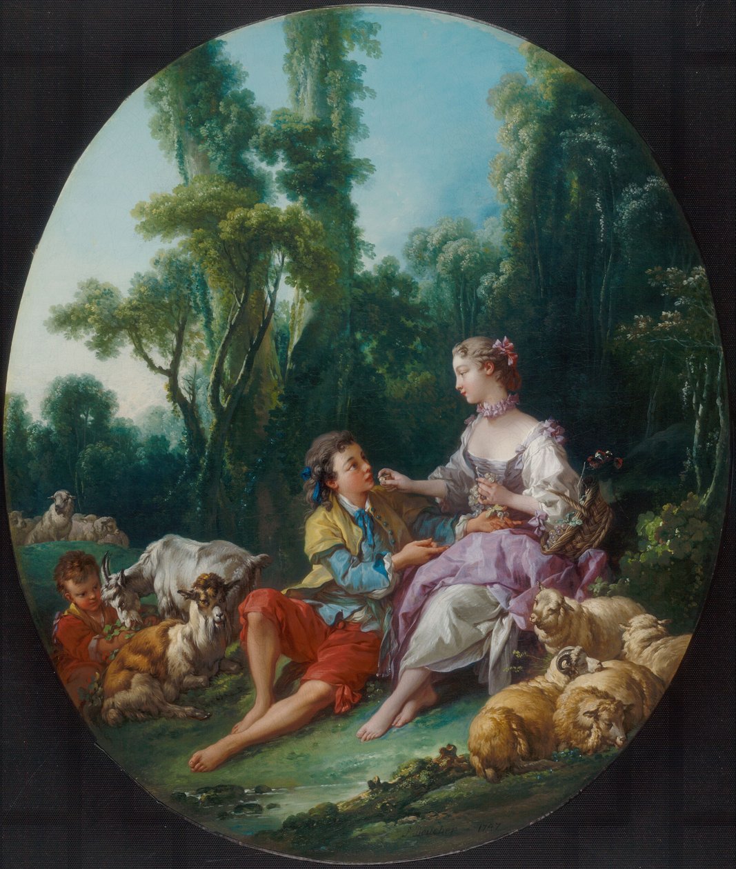 Tænker de på druen (Pensent-ils au raisin) af François Boucher