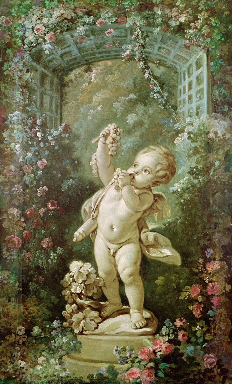 Amor med druer af François Boucher