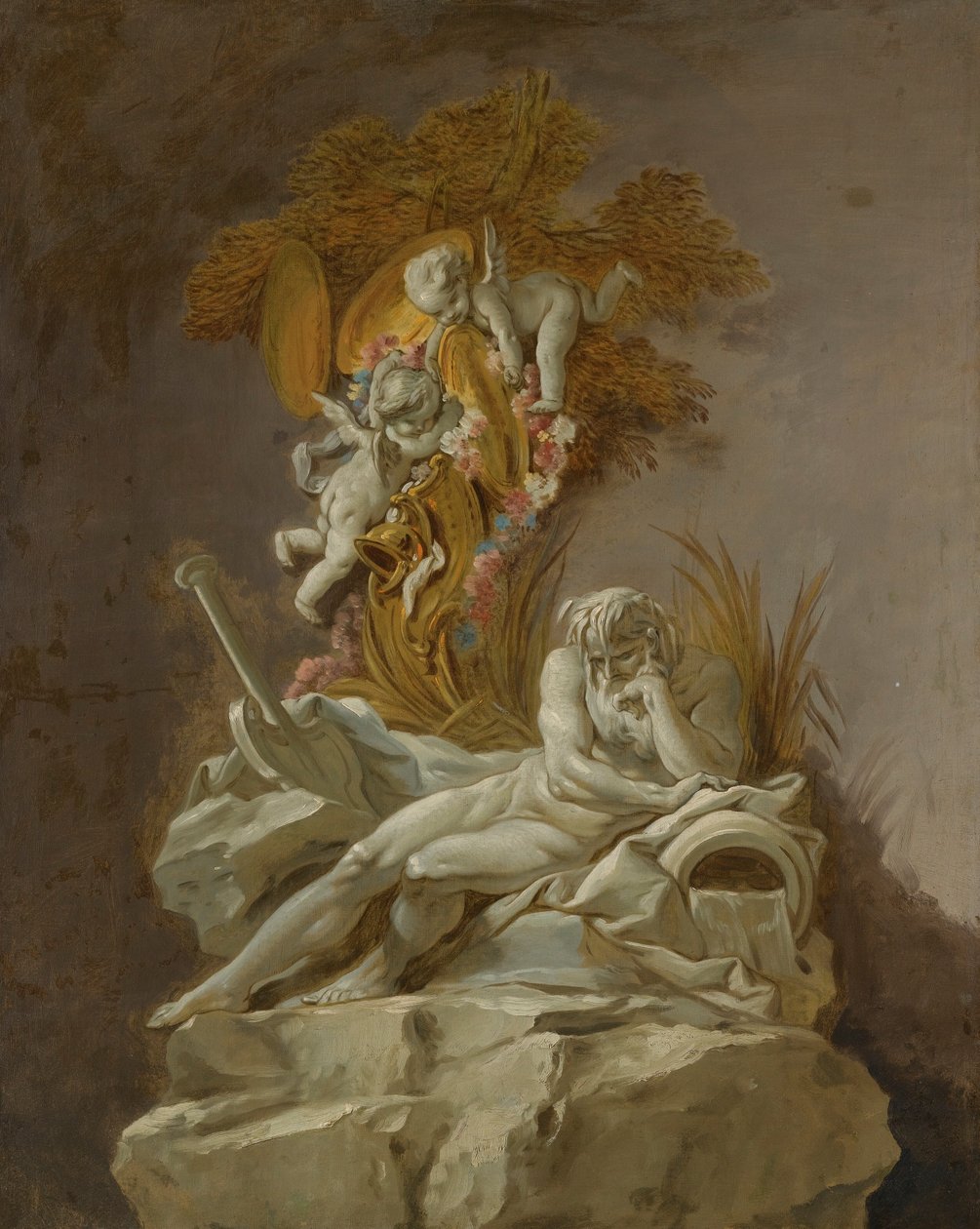 Springvandstudie af François Boucher