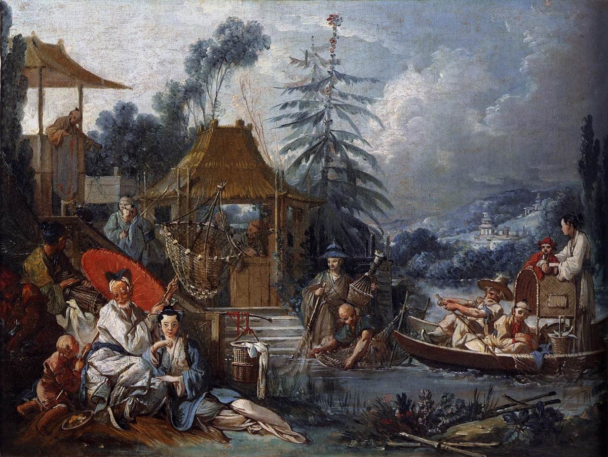 Kinesisk fiskeri af François Boucher