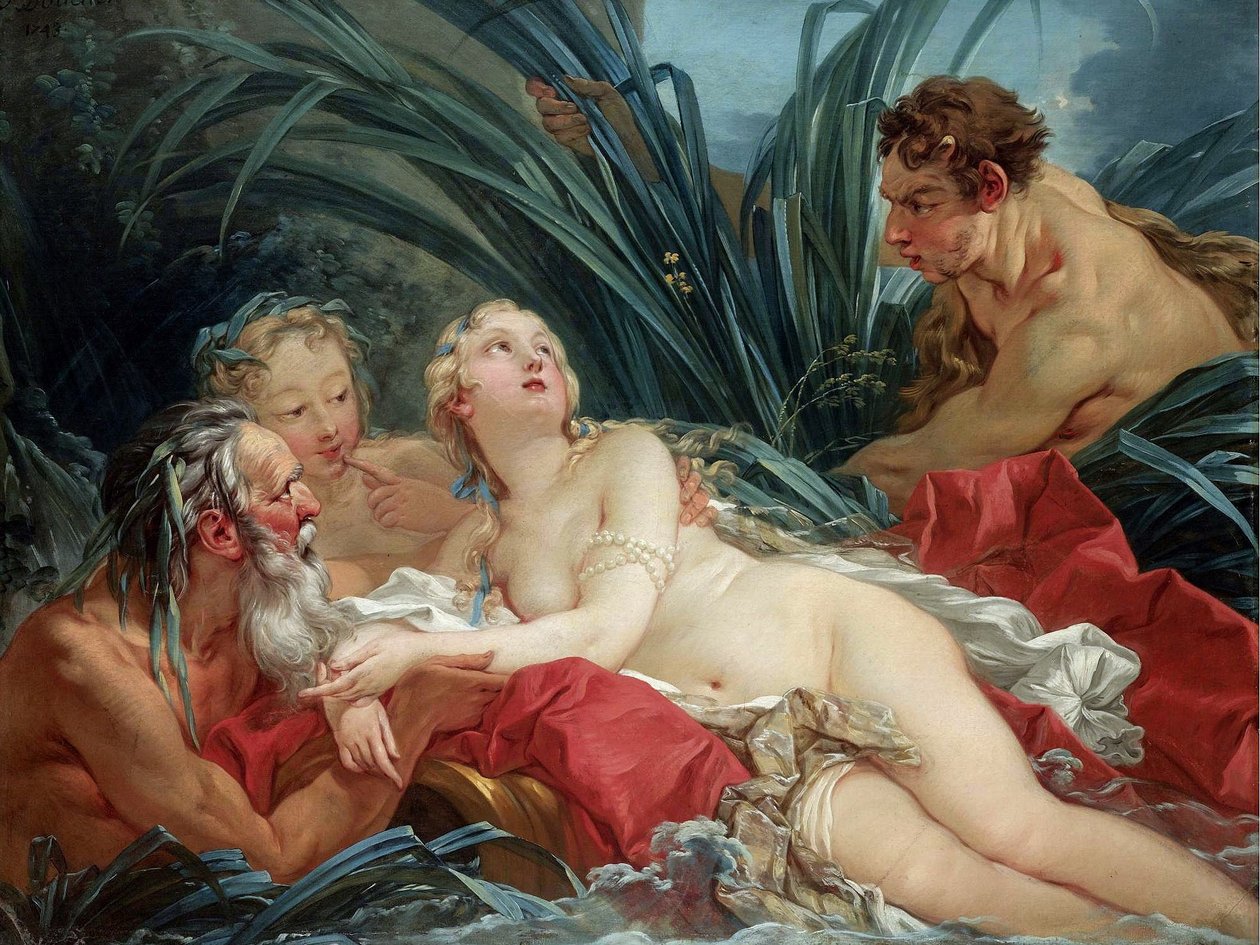 Pan og Syrinx af François Boucher