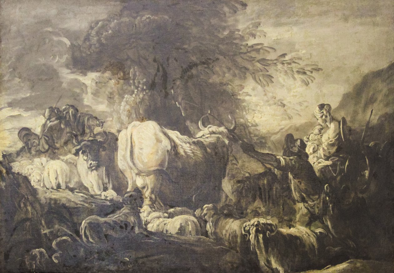 Pastoralscene af François Boucher