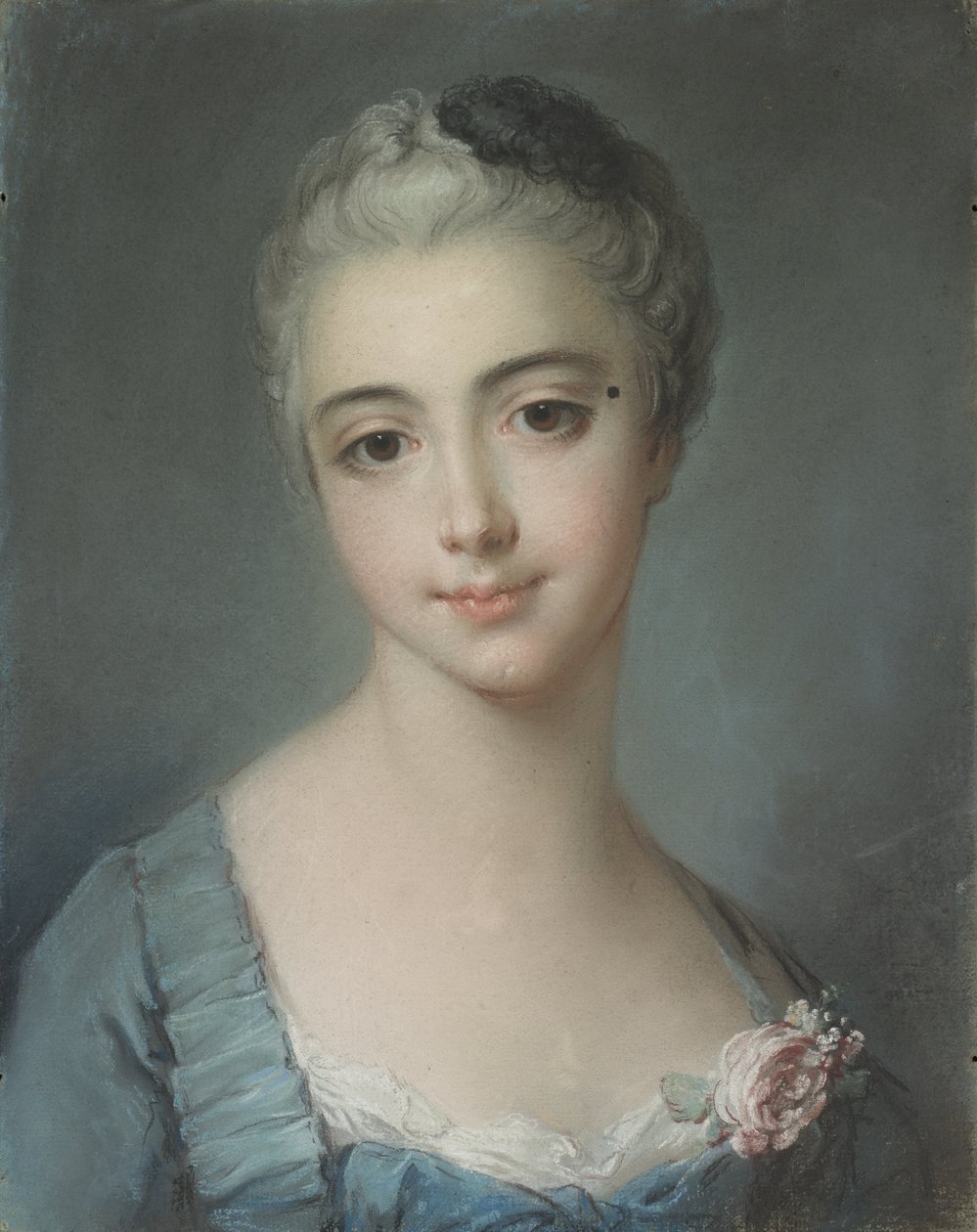 Portræt af en ung dame af François Boucher