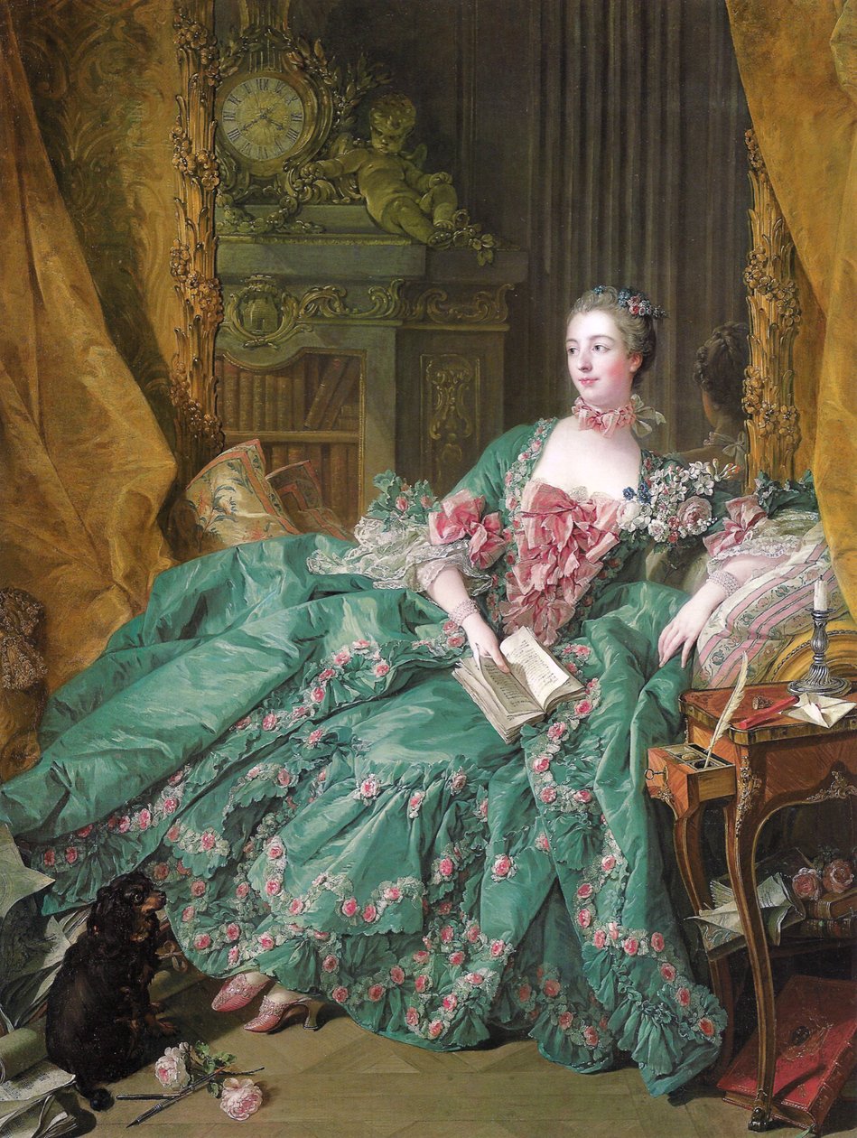 Portræt af Madame de Pompadour (1721-1764) af François Boucher