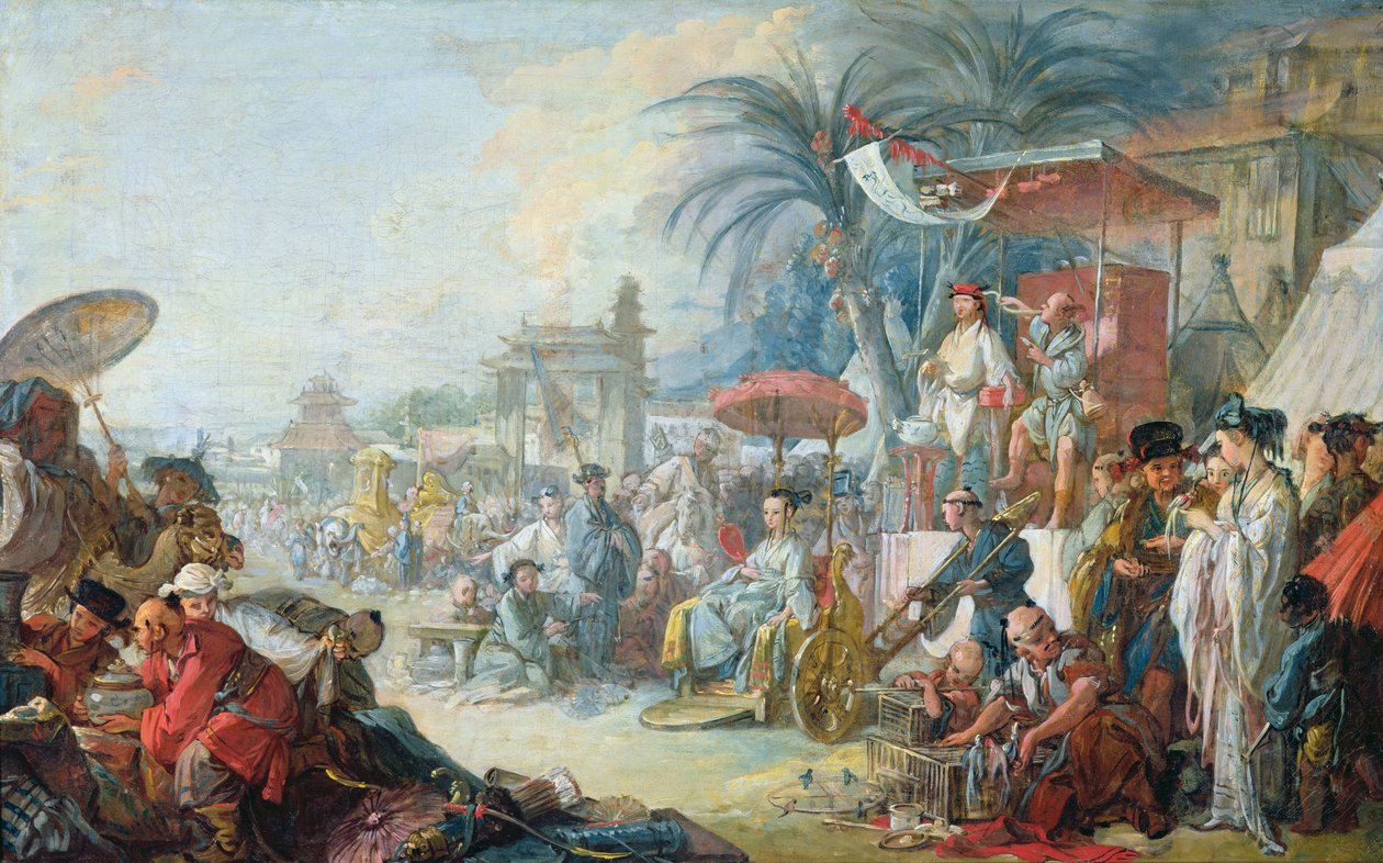 Den kinesiske messe, ca. 1742 af François Boucher