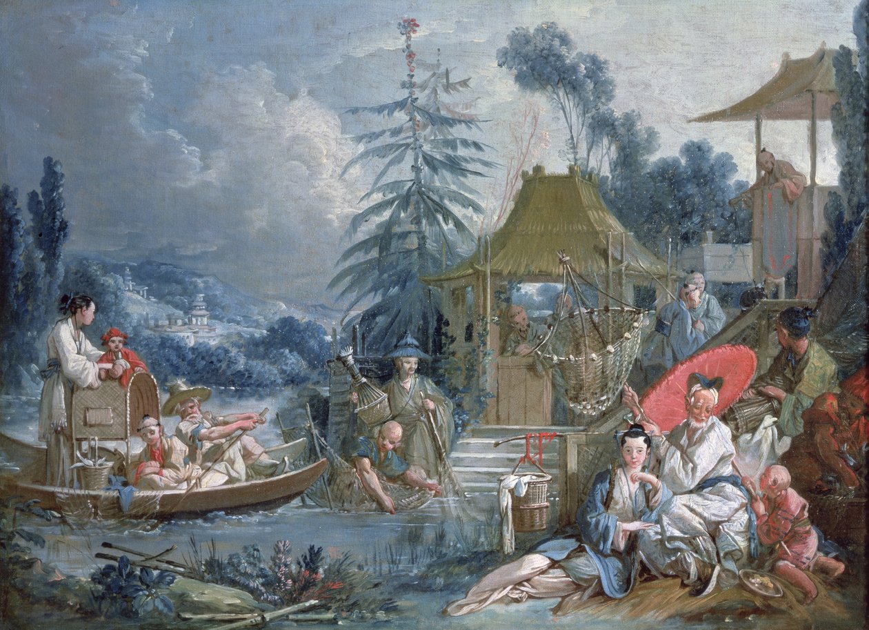 De kinesiske fiskere, ca. 1742 af François Boucher