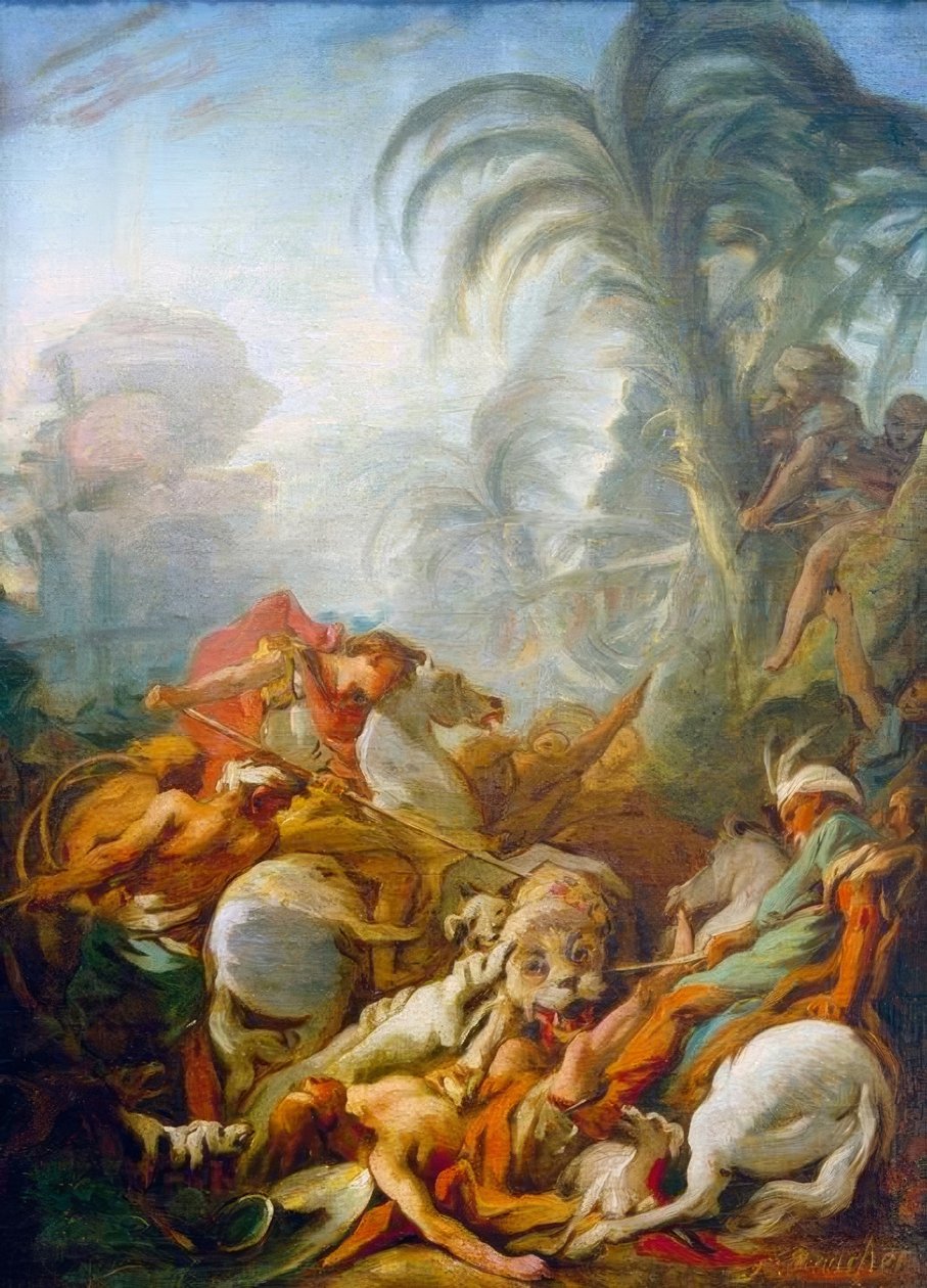Tigerjagd af François Boucher