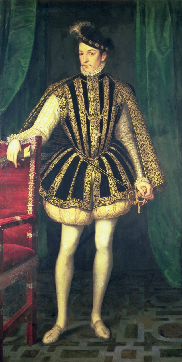 Kong Karl IX af Frankrig (1550-74), ca. 1565 af François Clouet