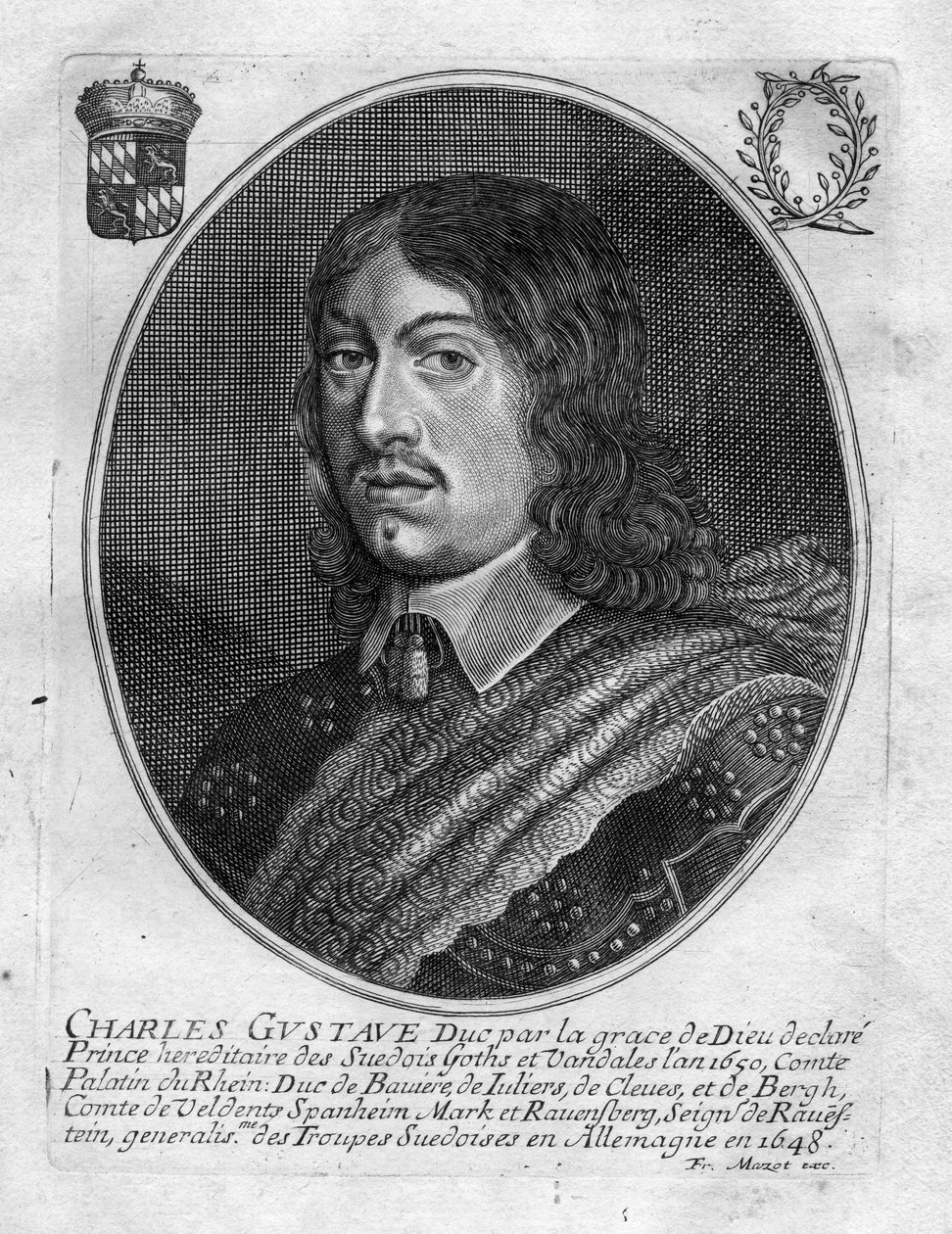 graveret portræt af François Mazot
