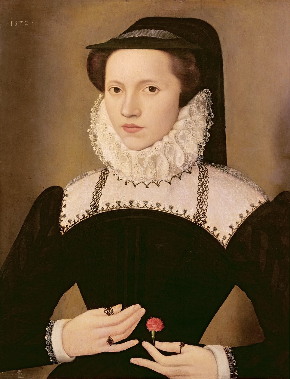 Portræt af Anne Waltham, 1572 af François Quesnel
