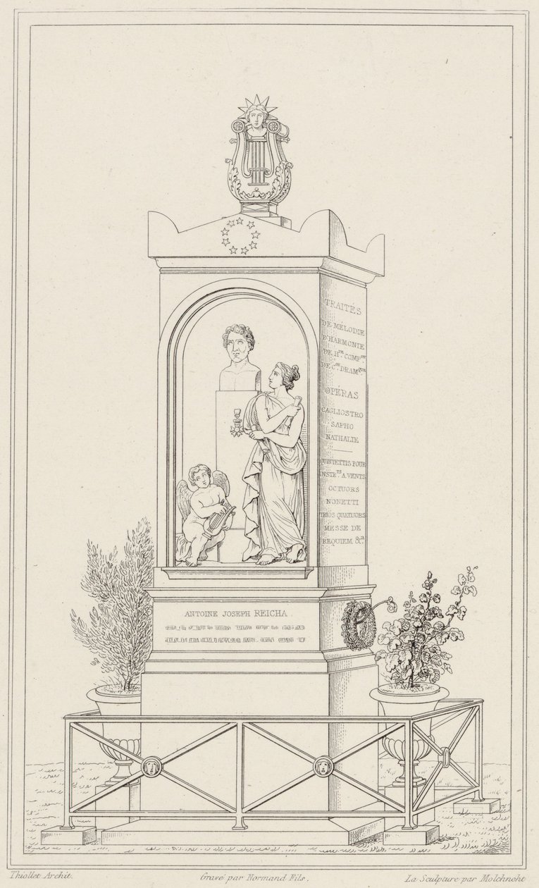 Grav af Antoine Reicha af Francois Thiollet