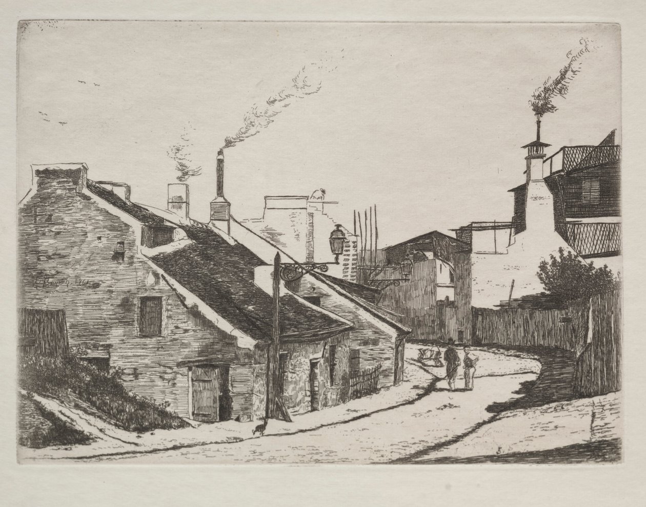 Country Street i Alouette, 1861. af François Bonvin
