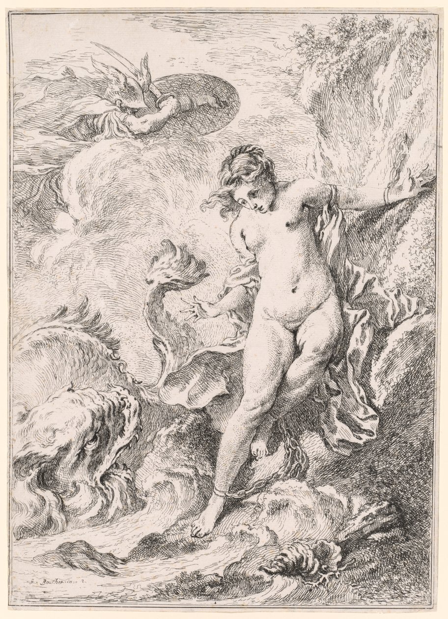 Andromeda Andromède, 1734. af François Boucher