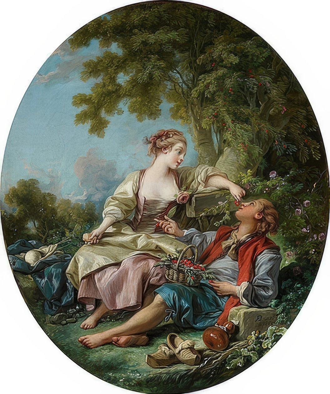 Træskoene (Les Sabots). 1768 af François Boucher