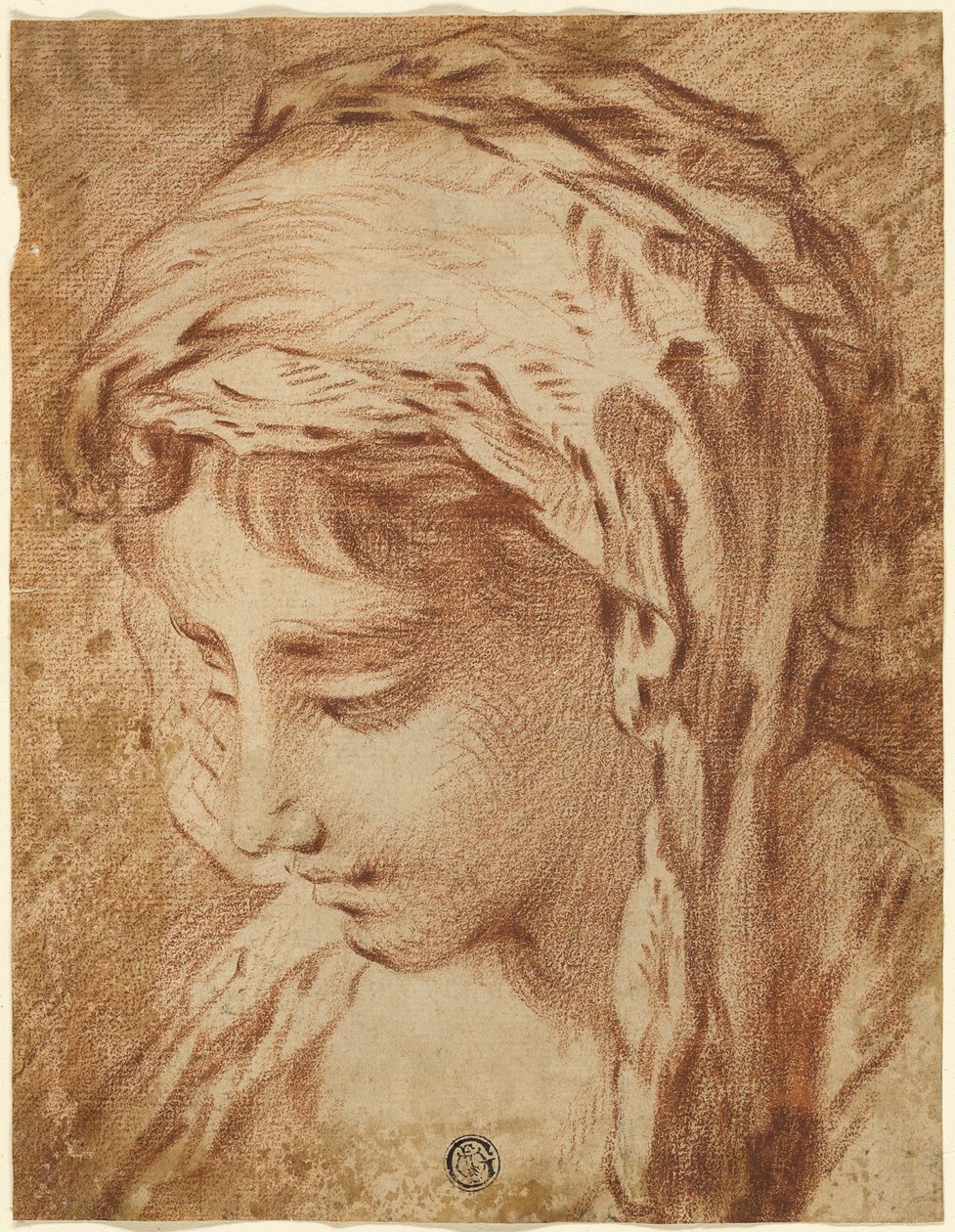 Hovedet af en kvinde af François Boucher