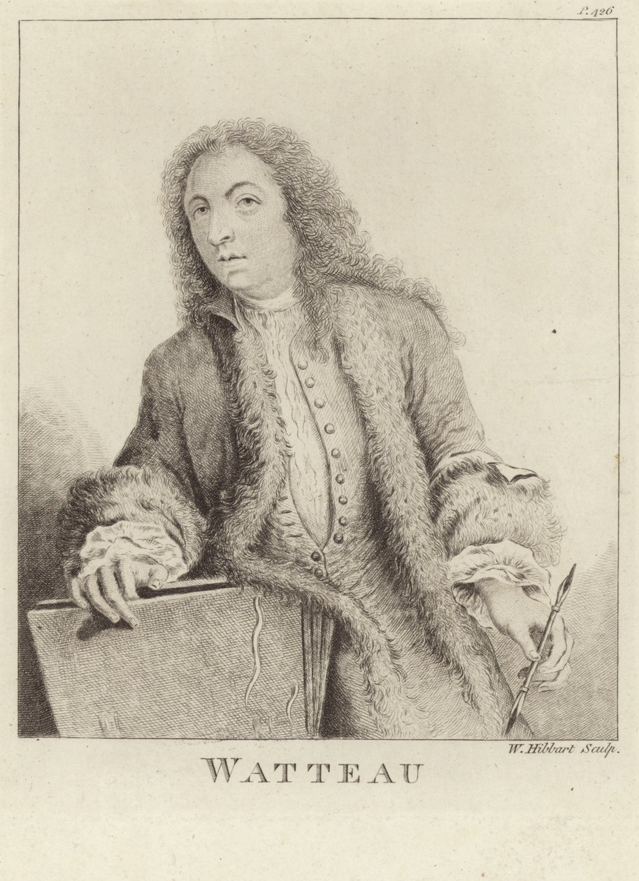 Jean Antoine Watteau, fransk maler af François Boucher