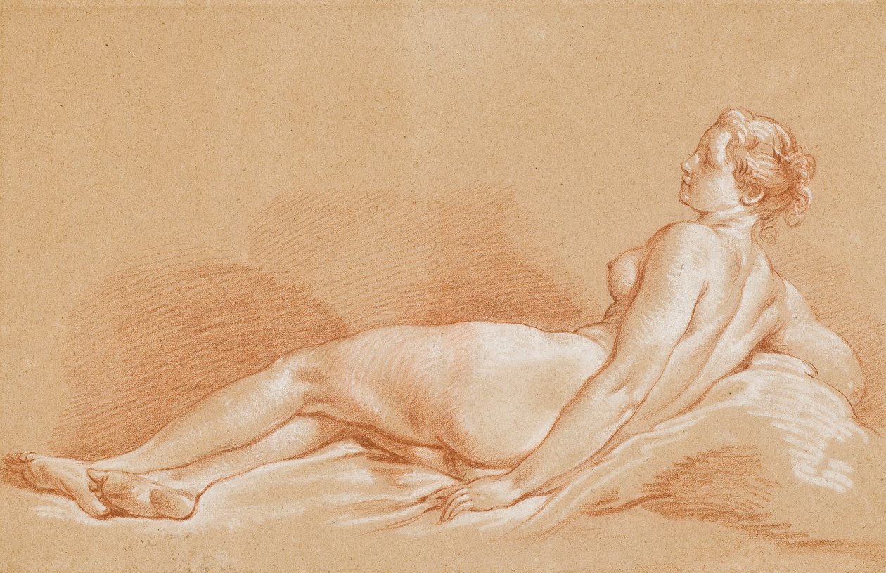 ung kvinde liggende af François Boucher