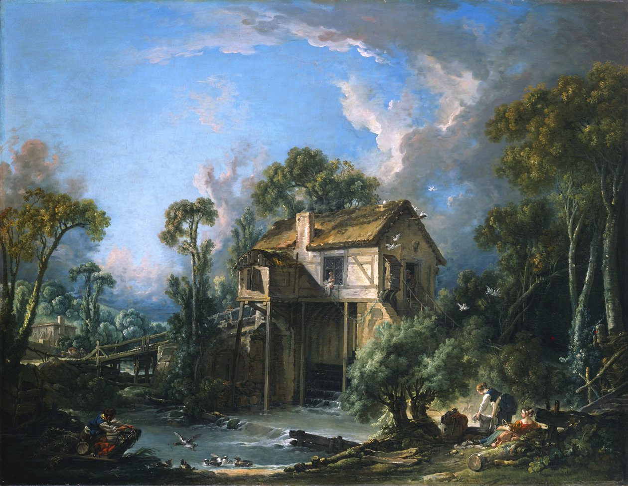 Mølle i Charenton af François Boucher