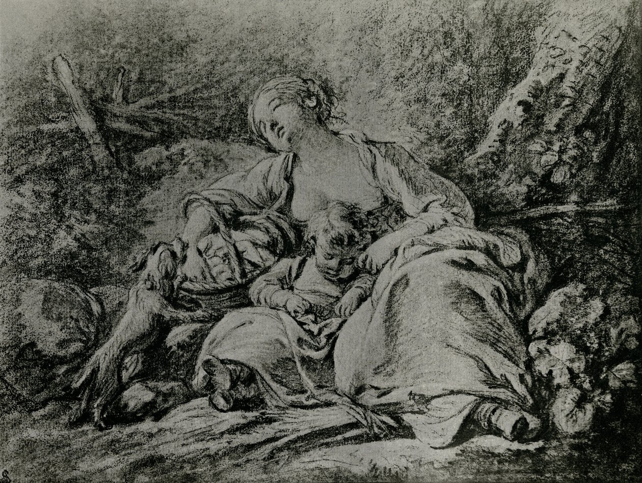 På vej til markedet af François Boucher
