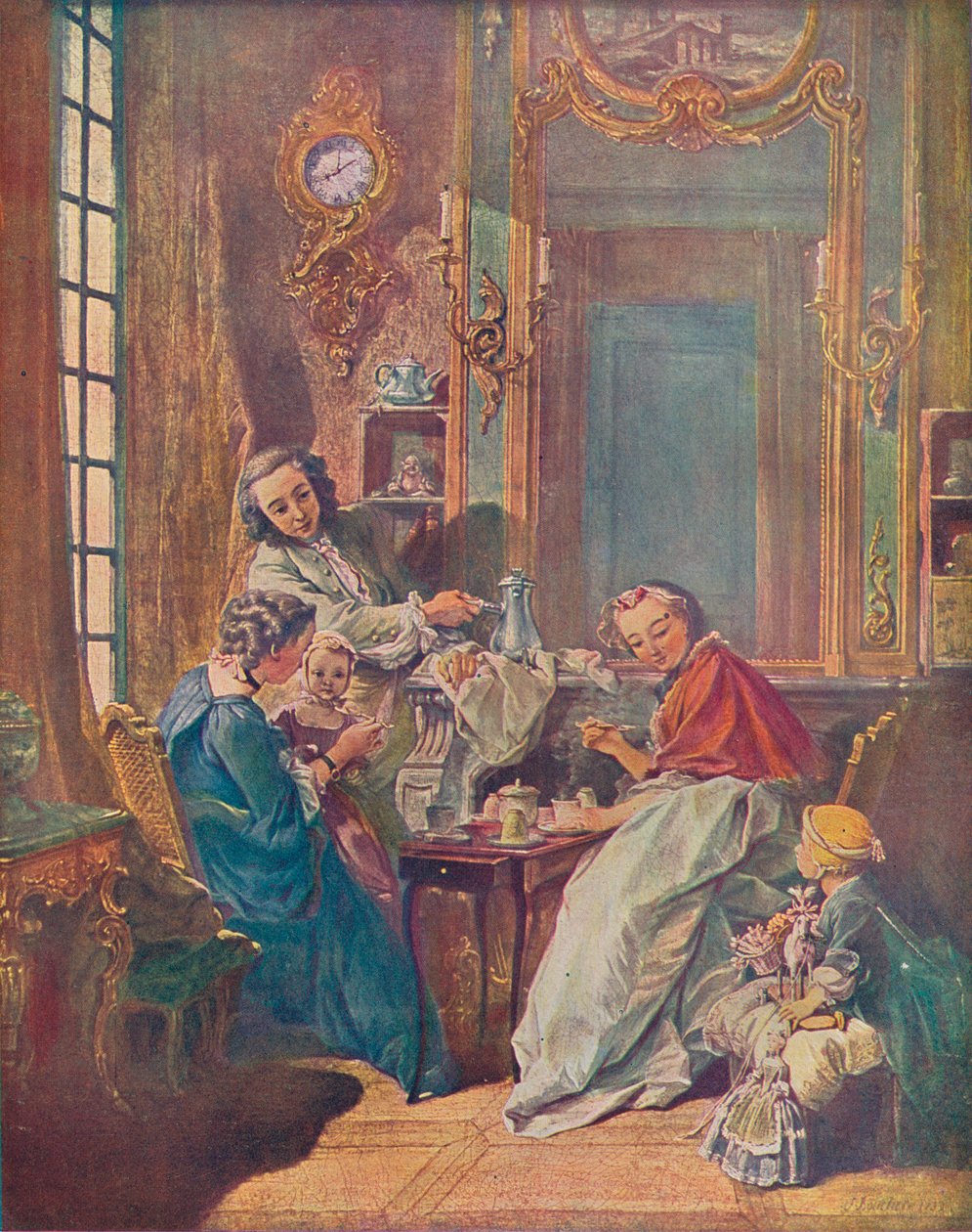 Eftermiddagsmåltidet, 1739 af François Boucher