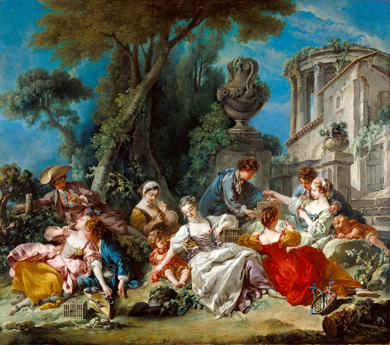Fuglefangerne, 1748 af François Boucher