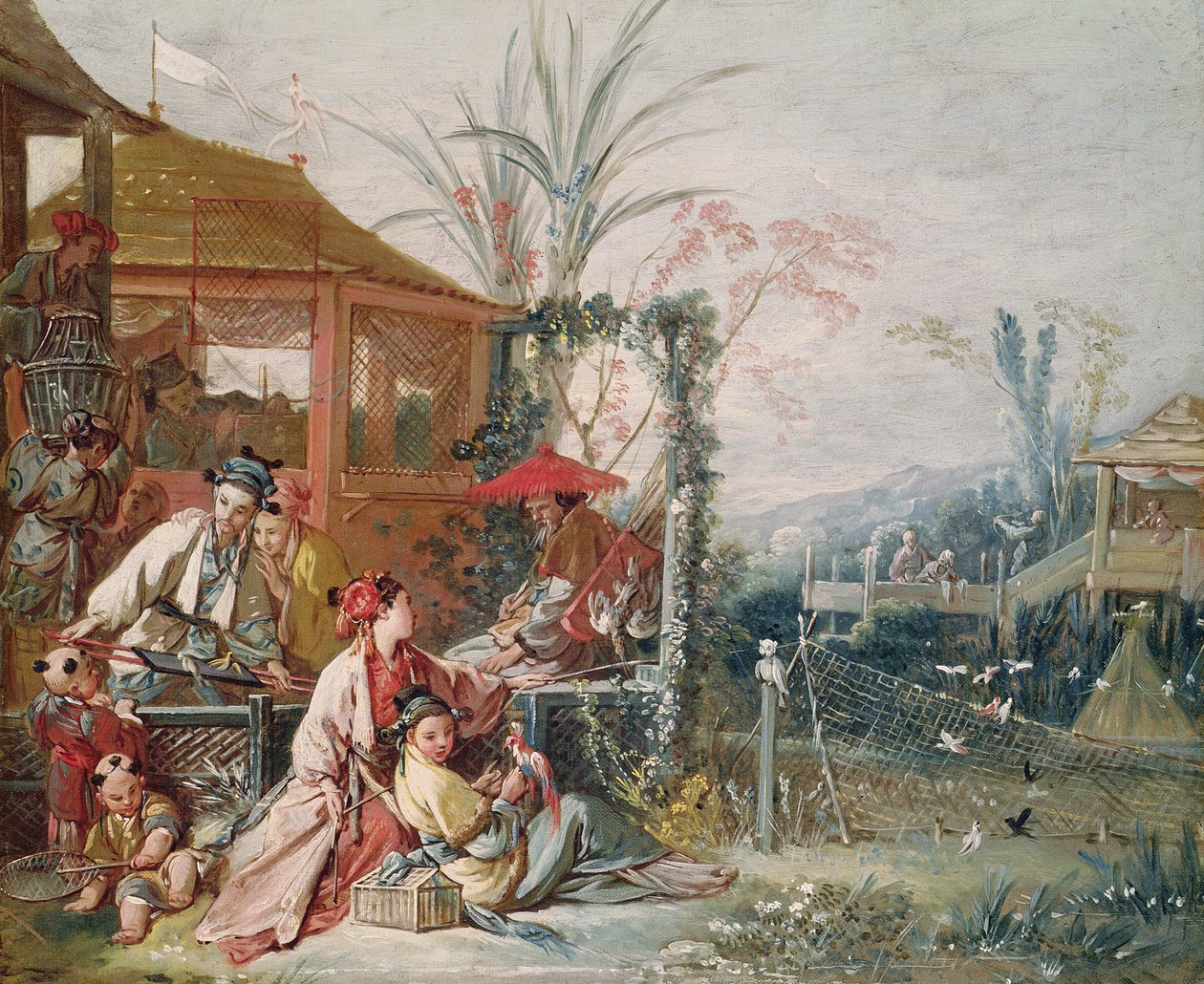 Den kinesiske jagt, ca. 1742 af François Boucher