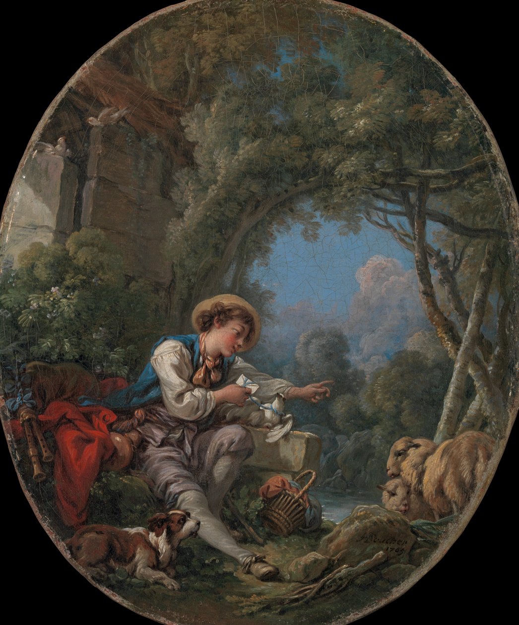 Sendebudets udsendelse, 1765. af François Boucher
