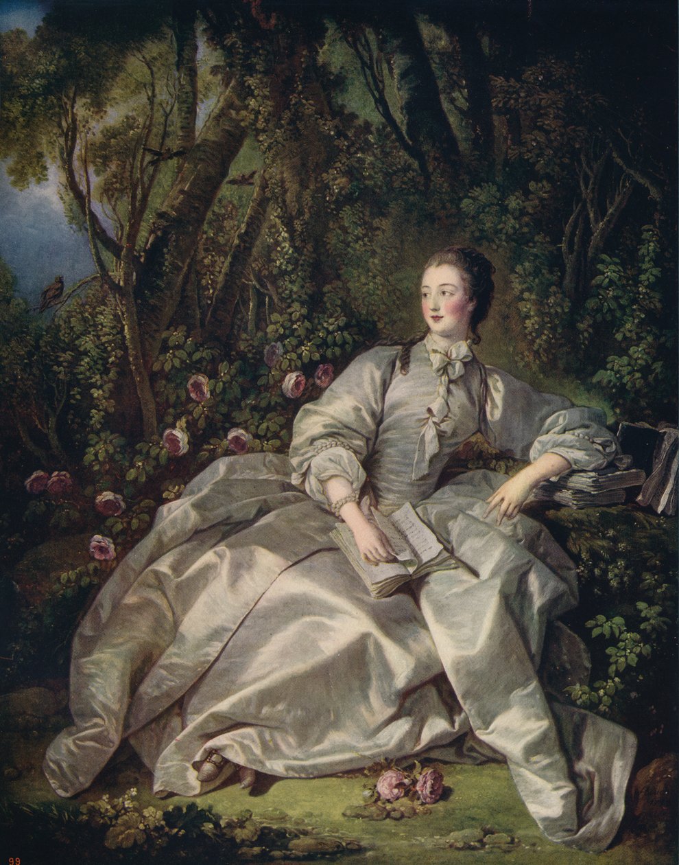 Marquis De Pompadour, 1758, c1915 af François Boucher