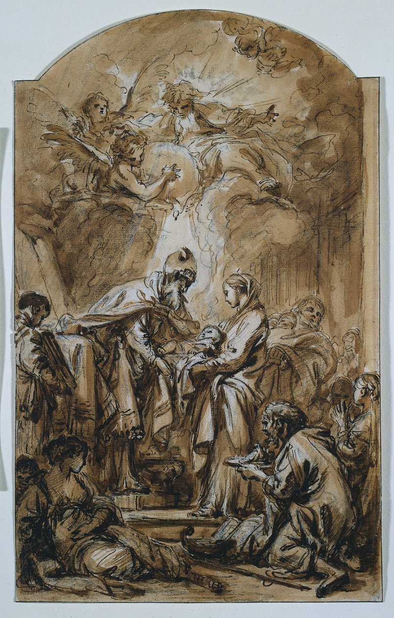 Præsentationen i templet af François Boucher