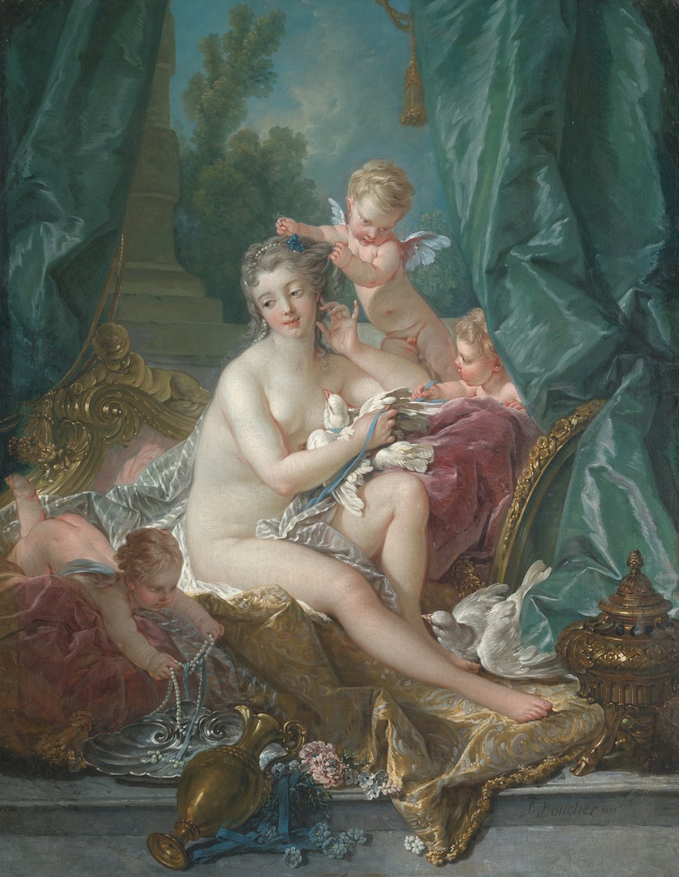 The Toilette of Venus, 1751. af François Boucher