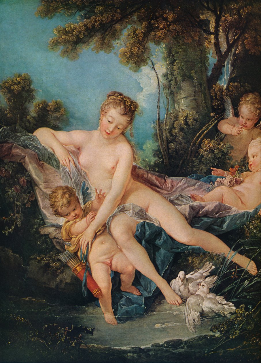 Venus trøster kærlighed, 1751 af François Boucher