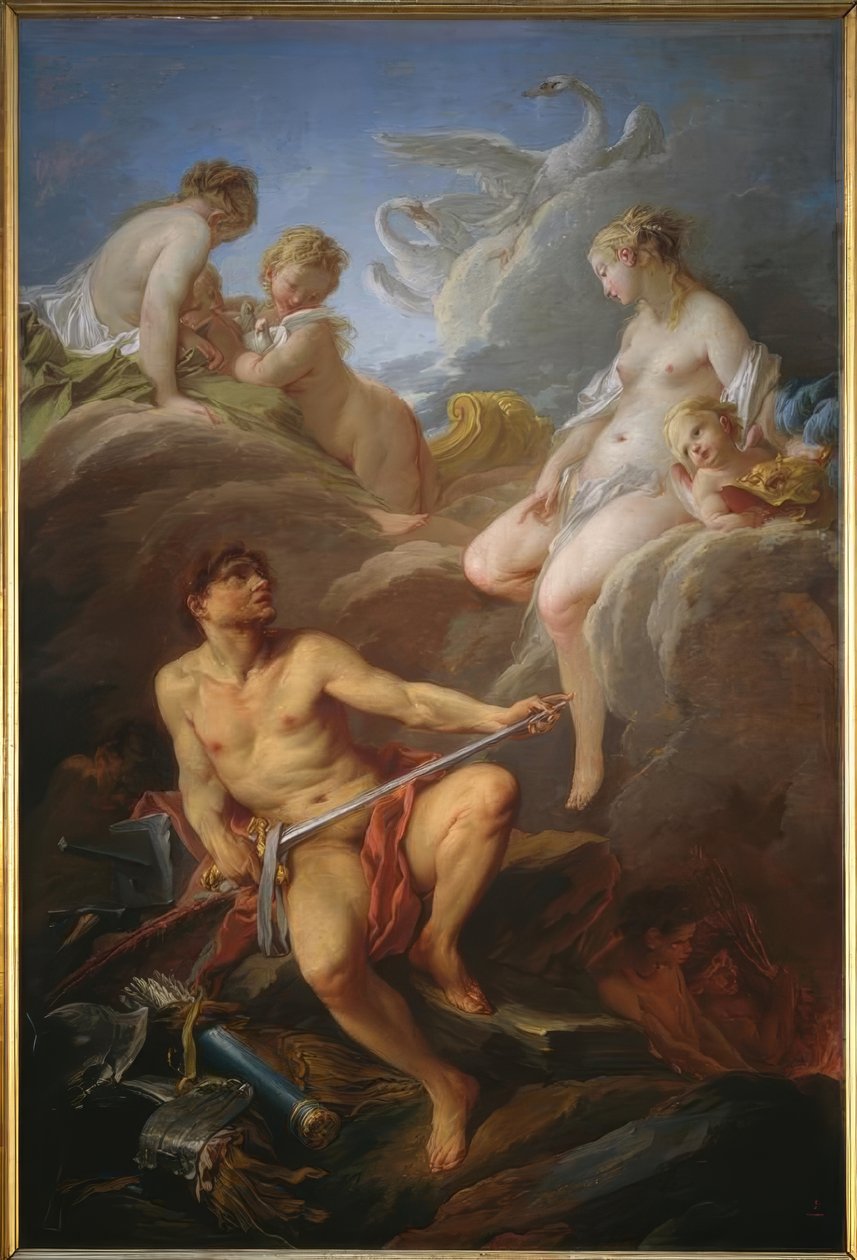 Venus beder Vulcan om våben til Aeneas af François Boucher