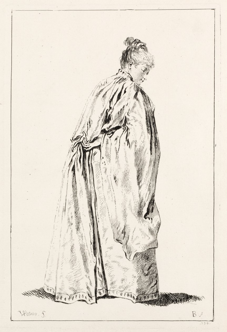 Kvinde stående af François Boucher