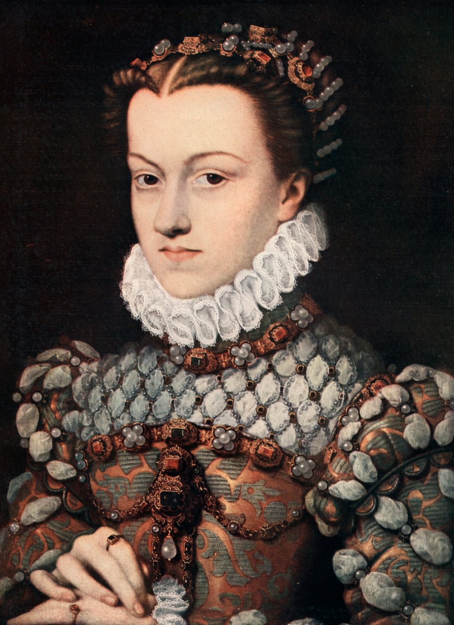 Prinsesse Elizabeth af Østrig, c1571 1910. af François Clouet
