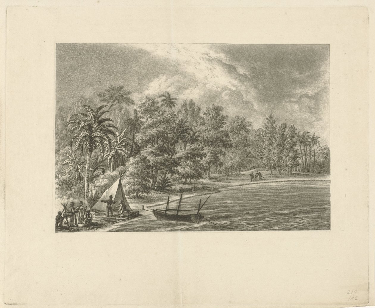 Tropisk landskab af François Joseph Pfeiffer (II)