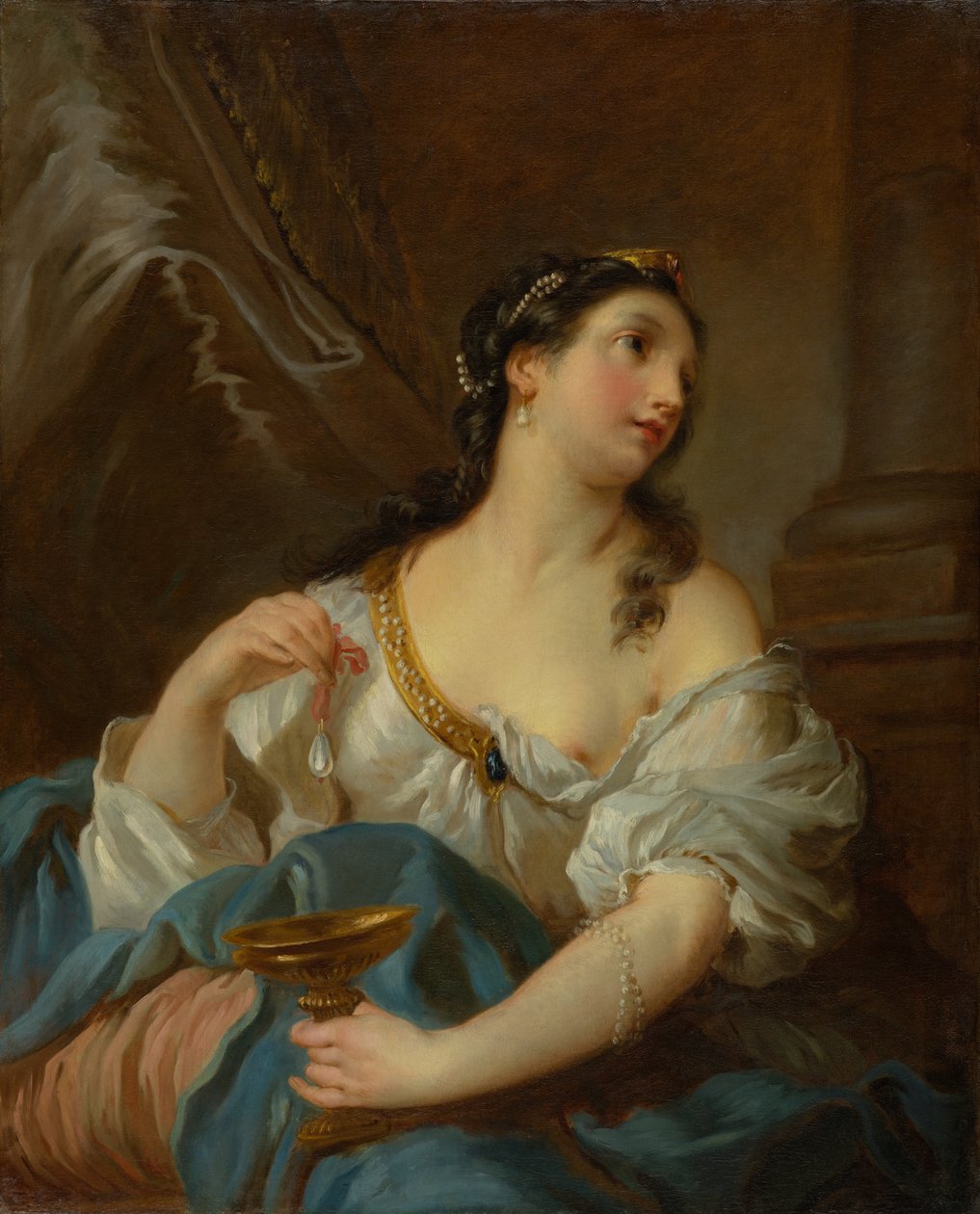 Cleopatra, omkring 1722-1724 (olie på lærred) af François Le Moyne