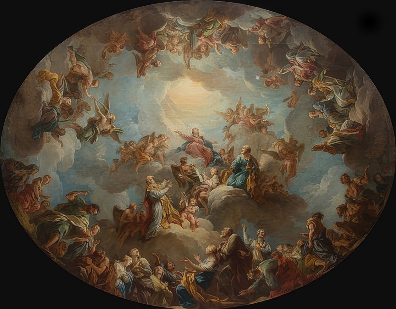 Forherligelse af Maria. 1732 af François Lemoyne