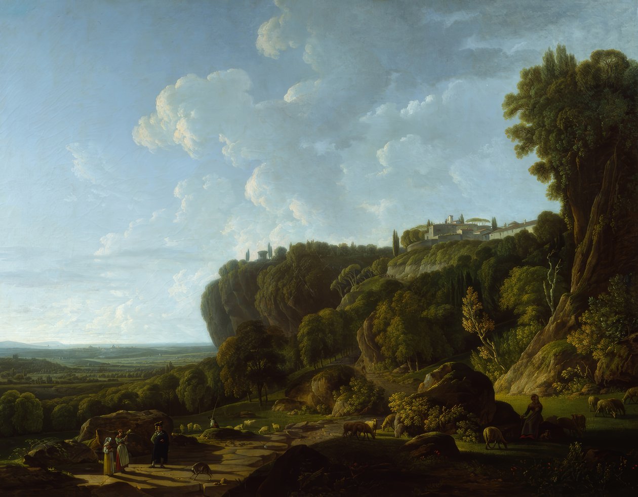 Den romerske Campagna (udsigt fra Tivoli) af François Sablet