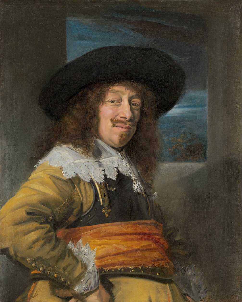 Portræt af et medlem af Haarlem Civic Guard af Frans Hals