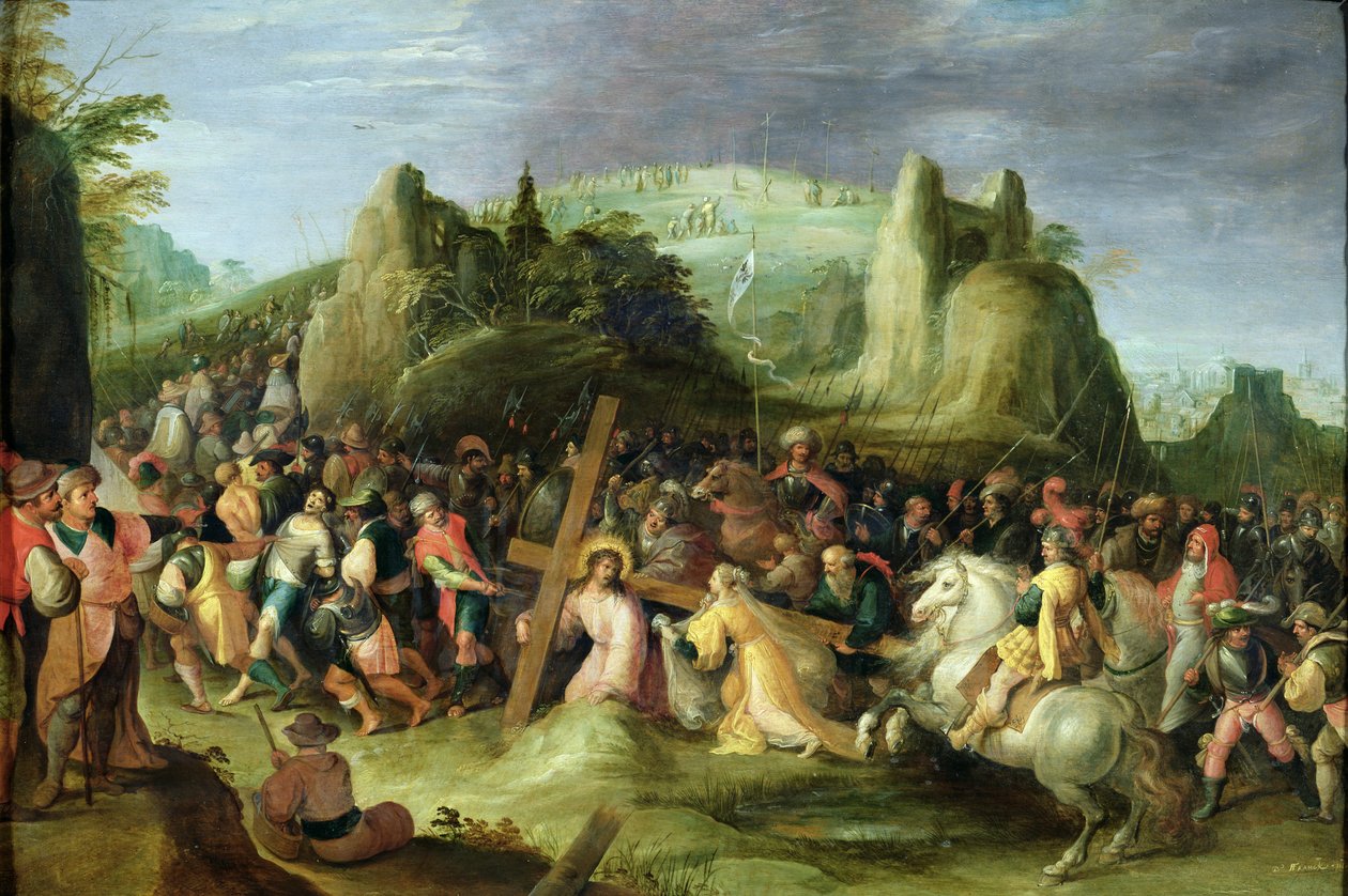 Kristus på vej til Golgata af Frans II Francken the Younger