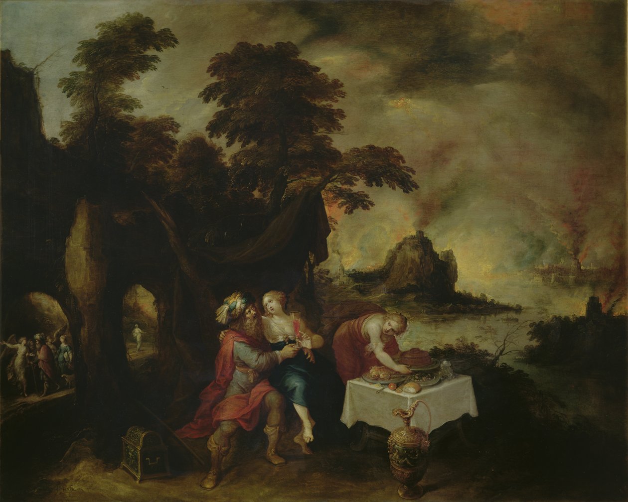 Lot og hans døtre af Frans II Francken the Younger