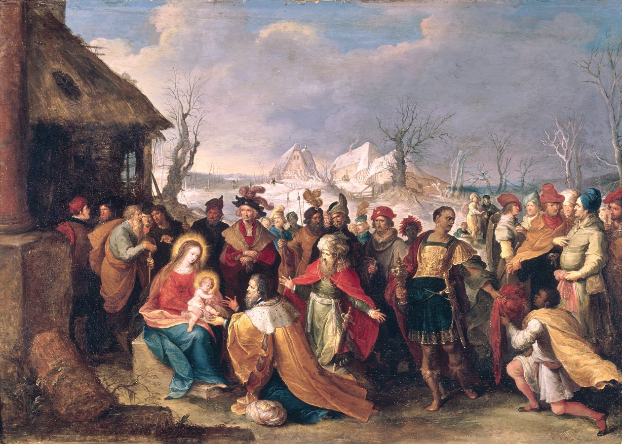 Magiernes tilbedelse af Frans II Francken the Younger